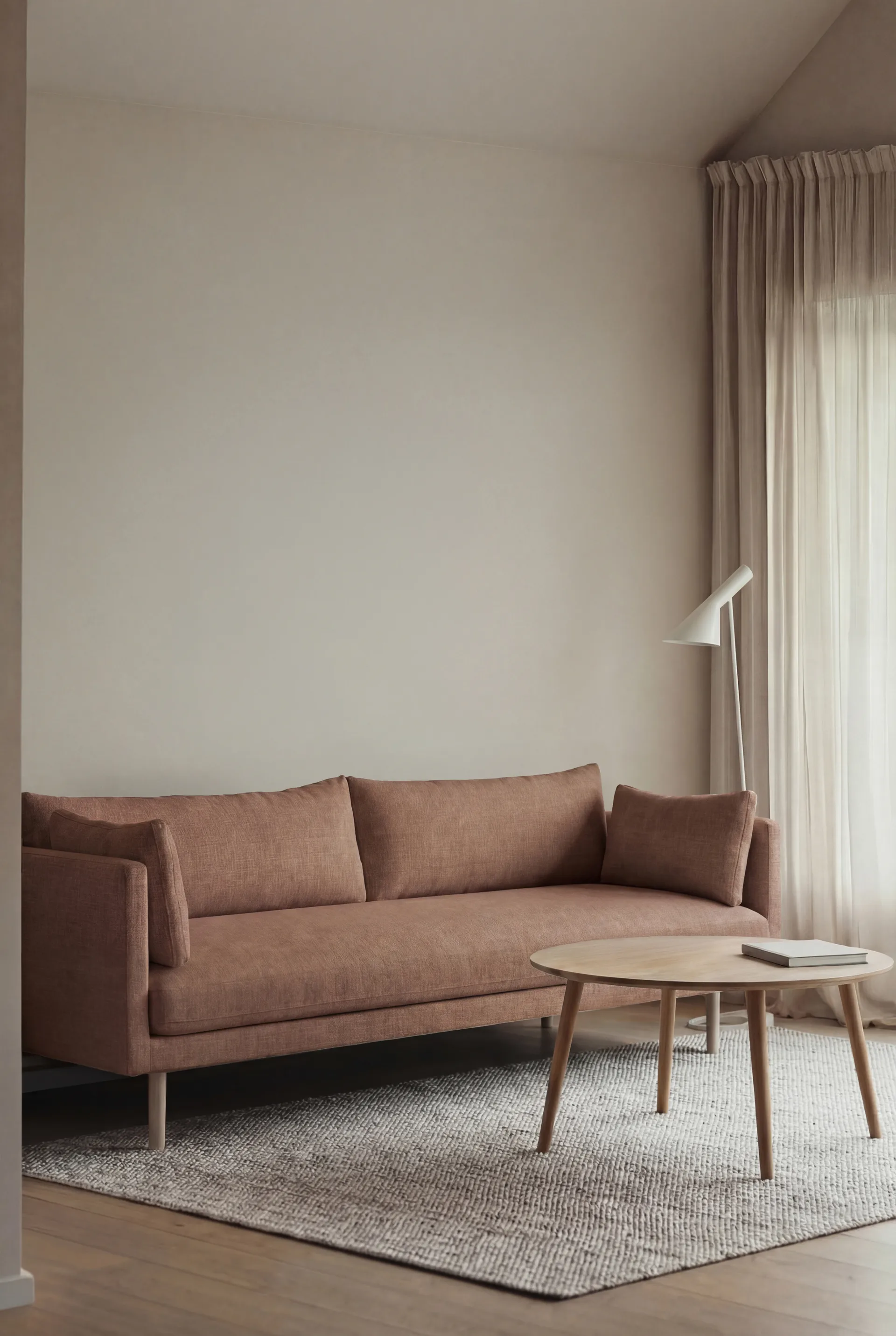 Linnevik divano, Same Rust 6675-rovere oliato bianco, 4 sedute, senza gonna 1898