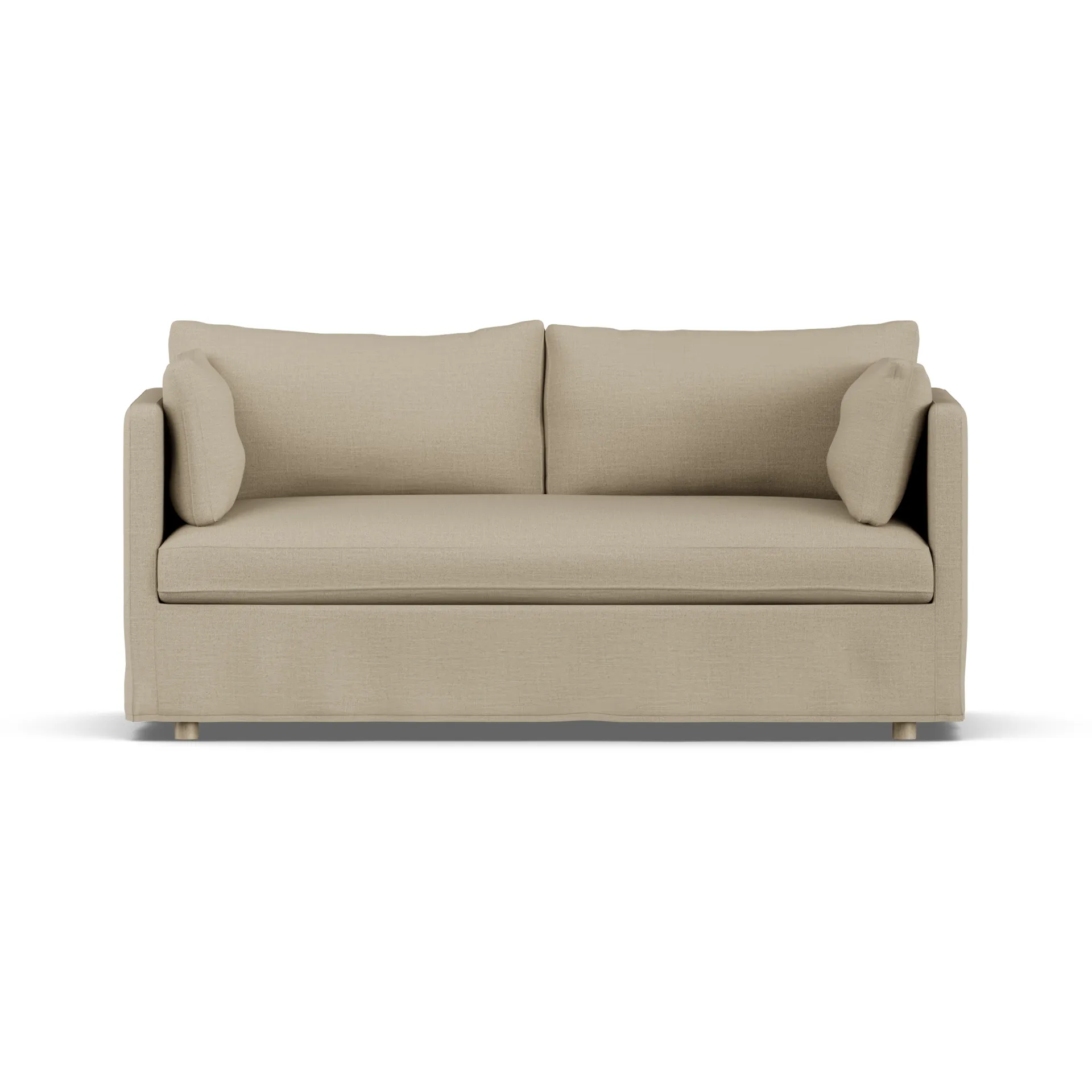 Linnevik divano, Same Sand 6672-rovere oliato bianco, 2 sedute, con gonna 1898