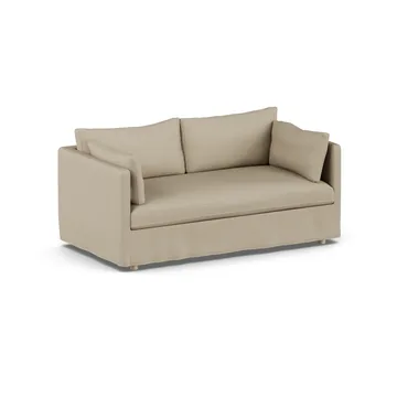 Linnevik divano - Same Sand 6672-rovere oliato bianco, 2 sedute, con gonna - 1898
