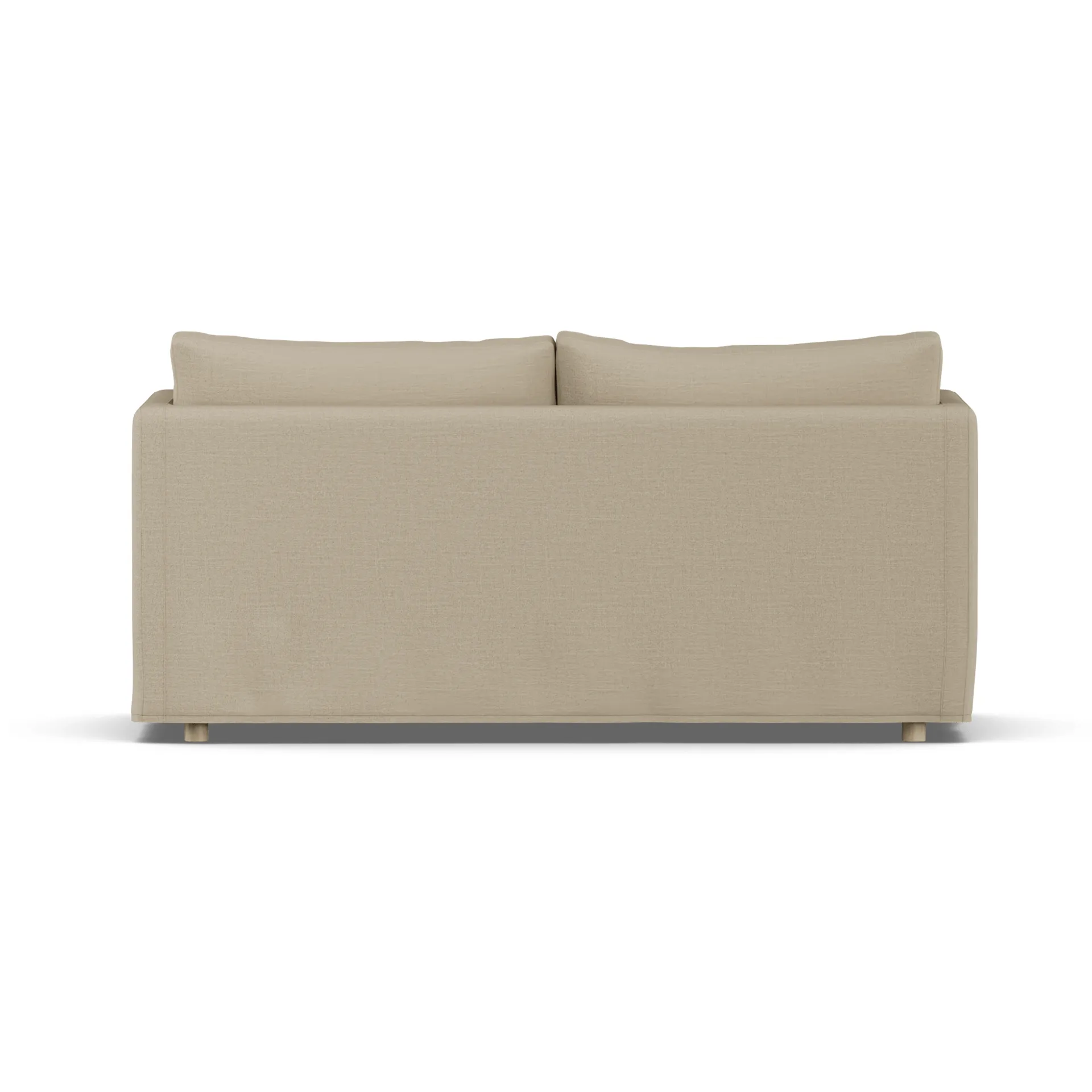 Linnevik divano, Same Sand 6672-rovere oliato bianco, 2 sedute, con gonna 1898