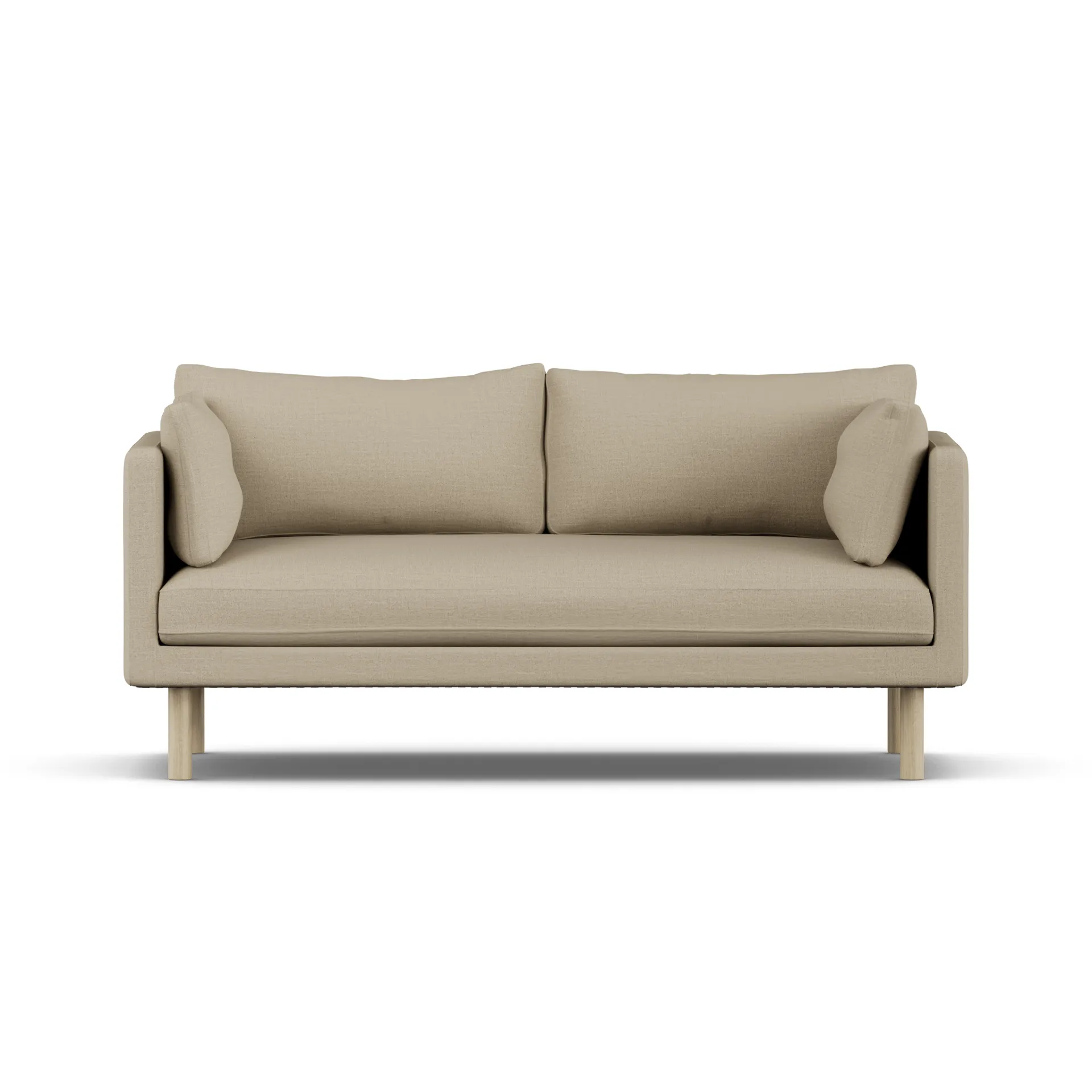 Linnevik divano, Same Sand 6672-rovere oliato bianco, 2 sedute, senza gonna 1898