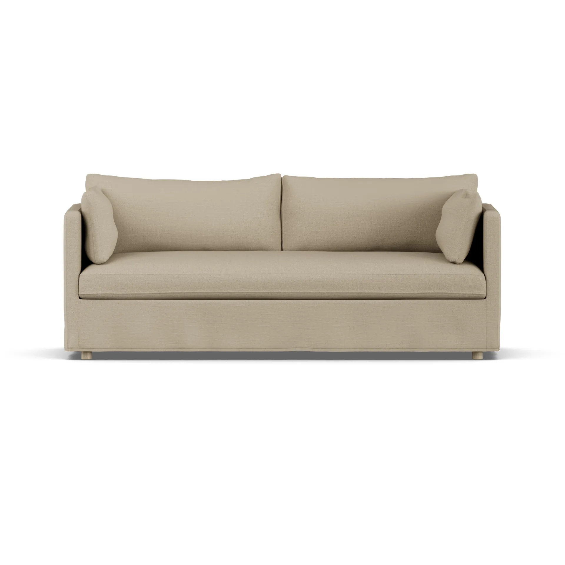 Linnevik divano, Same Sand 6672-rovere oliato bianco, 3 sedute, con gonna 1898