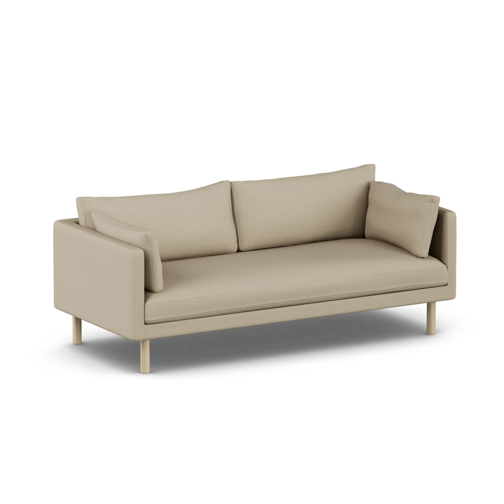 Linnevik divano, Same Sand 6672-rovere oliato bianco, 3 sedute, senza gonna 1898