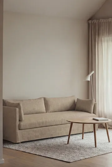 Linnevik divano - Same Sand 6672-rovere oliato bianco, 4 sedute, con gonna - 1898
