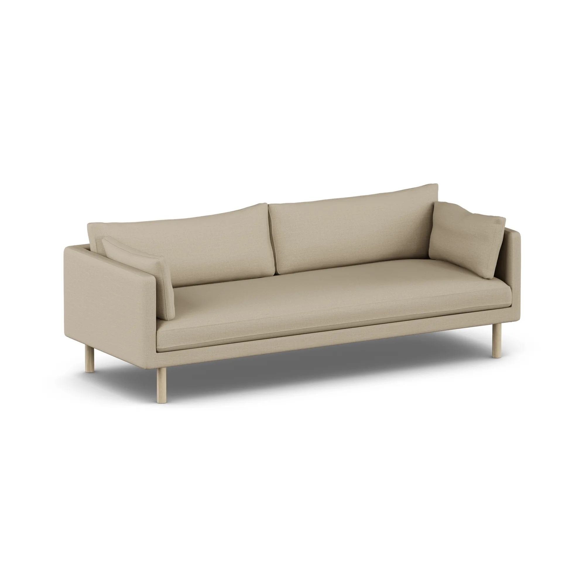 Linnevik divano, Same Sand 6672-rovere oliato bianco, 4 sedute, senza gonna 1898