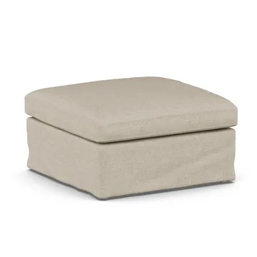 Linnevik pouf - Bern Beige 0341-rovere oliato bianco, con gonna - 1898