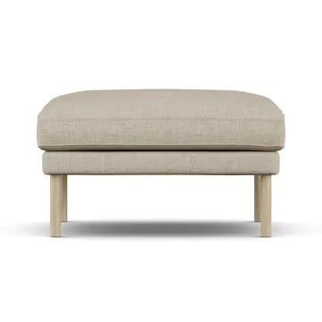 Linnevik pouf - Bern Beige 0341-rovere oliato bianco, senza gonna - 1898