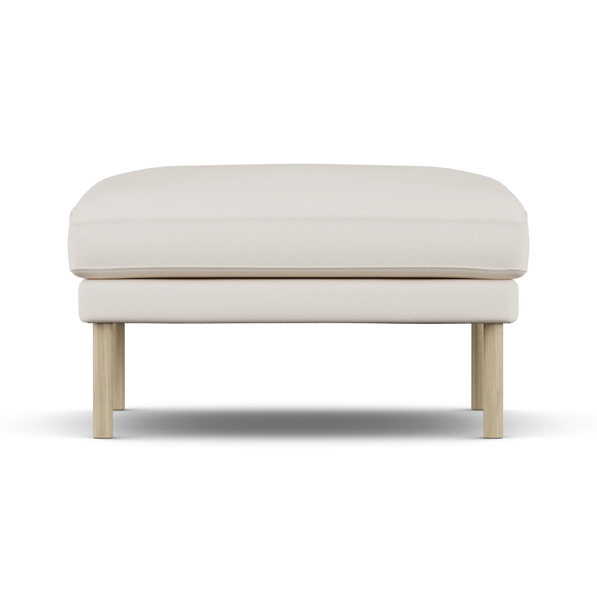 Linnevik pouf, Caleido Beige 9600-rovere oliato bianco, senza gonna 1898
