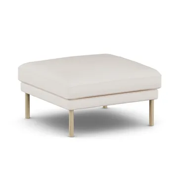 Linnevik pouf - Caleido Beige 9600-rovere oliato bianco, senza gonna - 1898