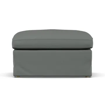 Linnevik pouf - Caleido Grey 1240-rovere oliato bianco, con gonna - 1898