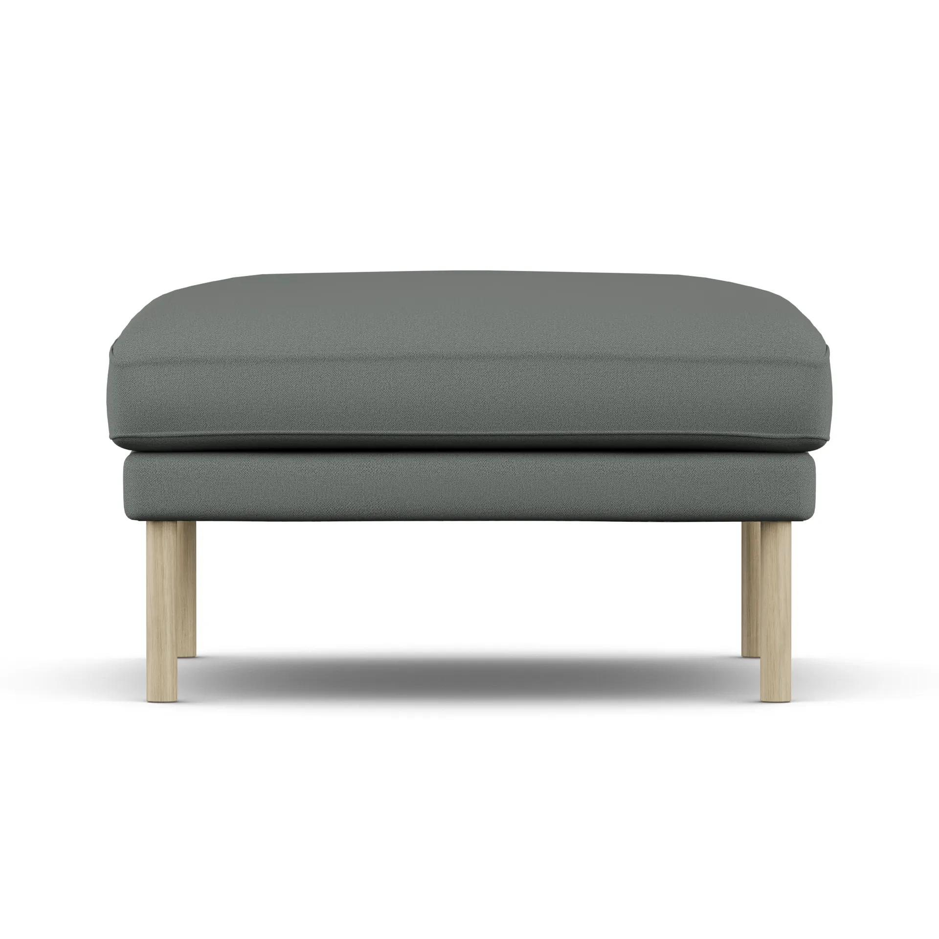 Linnevik pouf, Caleido Grey 1240-rovere oliato bianco, senza gonna 1898