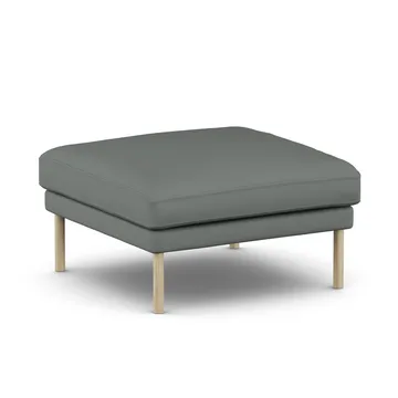 Linnevik pouf - Caleido Grey 1240-rovere oliato bianco, senza gonna - 1898