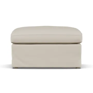 Linnevik pouf - Jump Beige 1956-rovere oliato bianco, con gonna - 1898