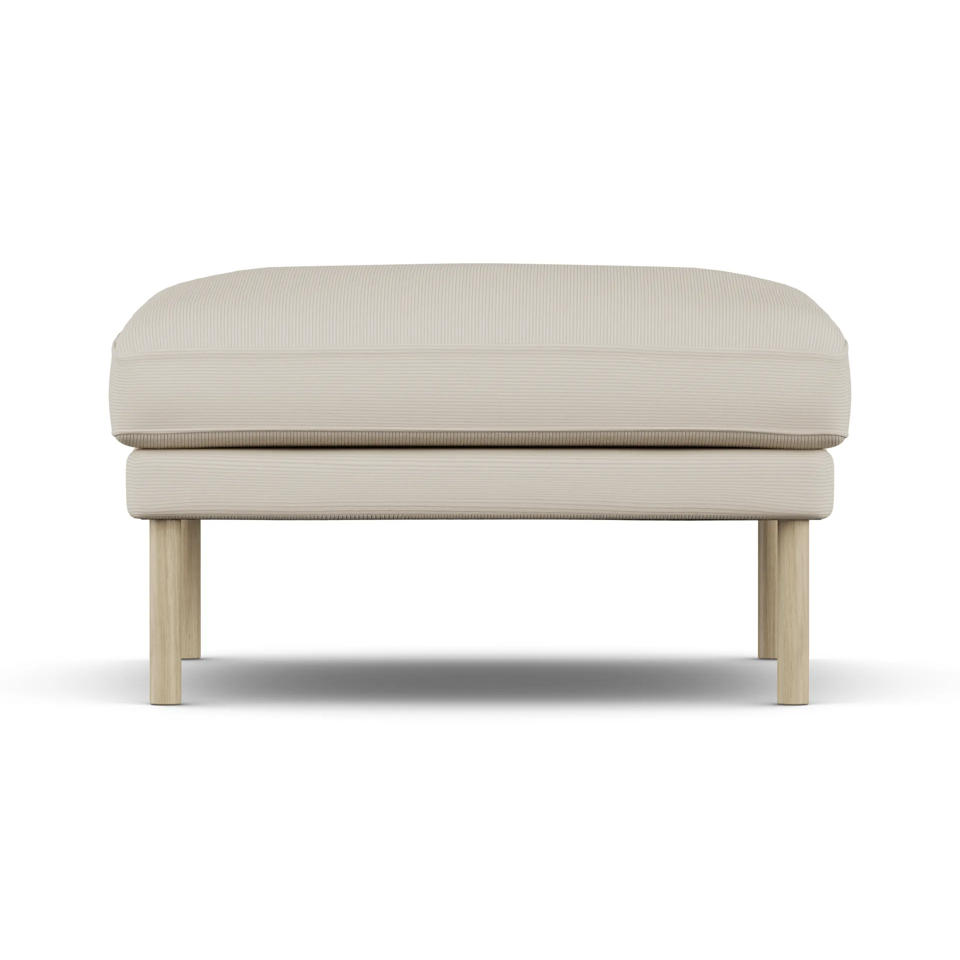Linnevik pouf, Jump Beige 1956-rovere oliato bianco, senza gonna 1898