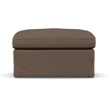 Linnevik pouf - Jump Brown 1955-rovere oliato bianco, con gonna - 1898