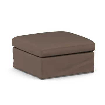 Linnevik pouf - Jump Brown 1955-rovere oliato bianco, con gonna - 1898