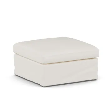 Linnevik pouf - Jump Off White 1954-rovere oliato bianco, con gonna - 1898
