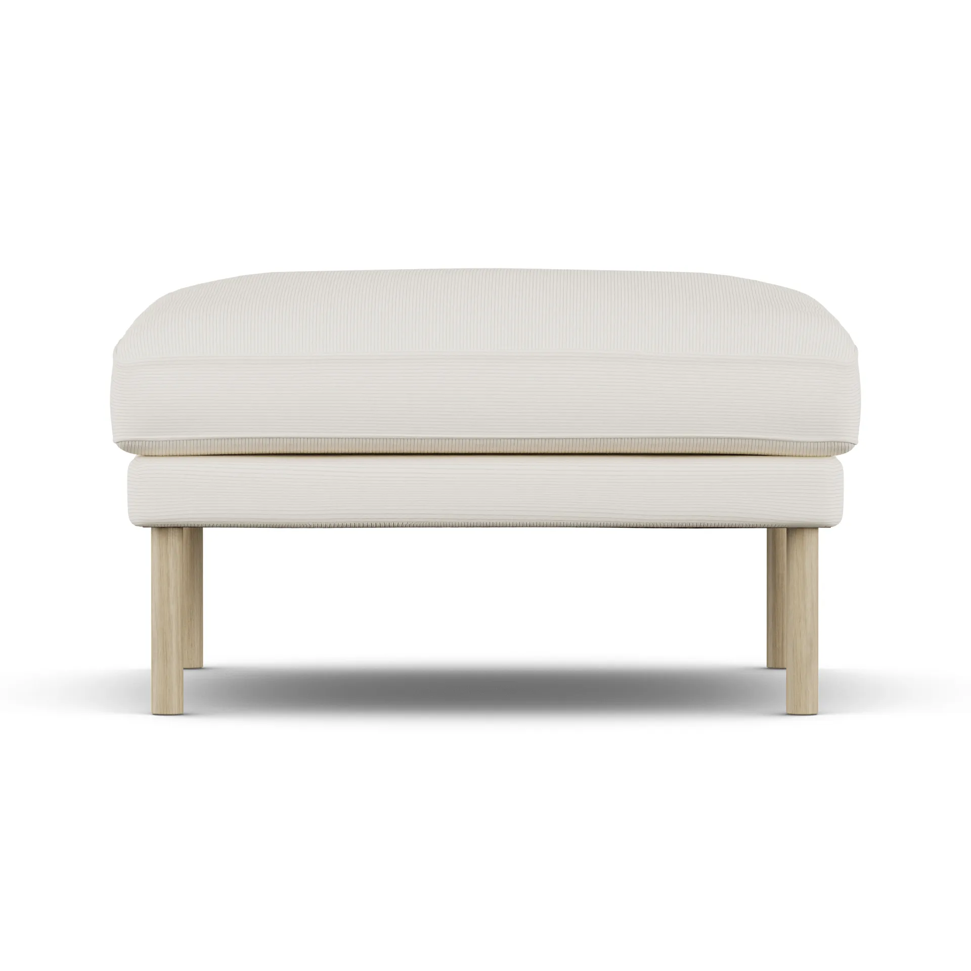 Linnevik pouf, Jump Off White 1954-rovere oliato bianco, senza gonna 1898