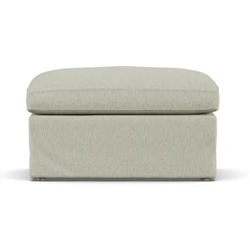 Linnevik pouf - Luiza Beige 3981-rovere oliato bianco, con gonna - 1898