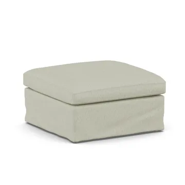 Linnevik pouf - Luiza Beige 3981-rovere oliato bianco, con gonna - 1898