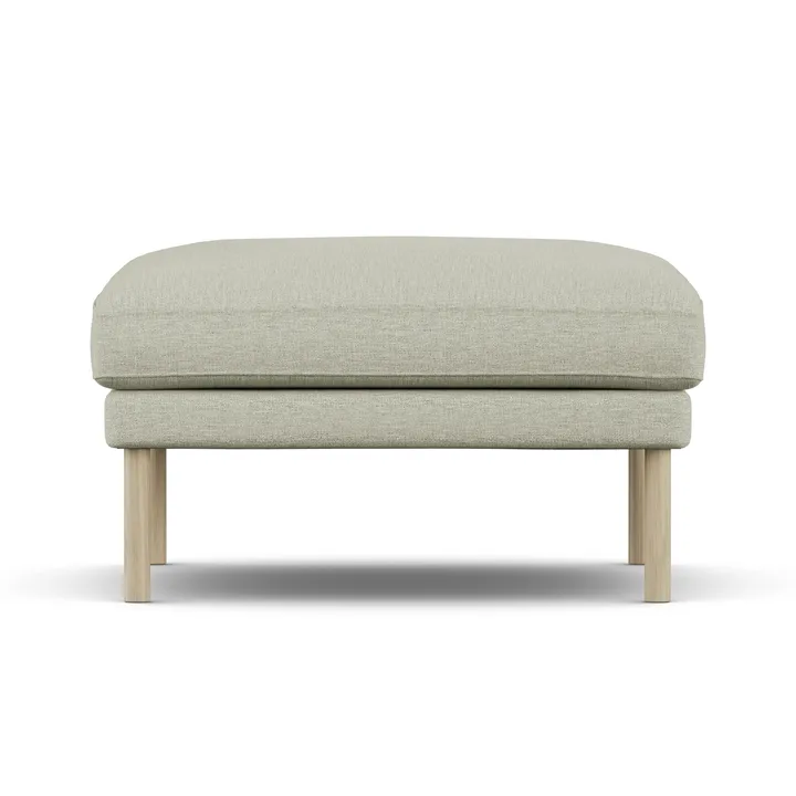Linnevik pouf - Luiza Beige 3981-rovere oliato bianco, senza gonna - 1898