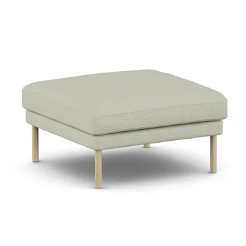 Linnevik pouf - Luiza Beige 3981-rovere oliato bianco, senza gonna - 1898