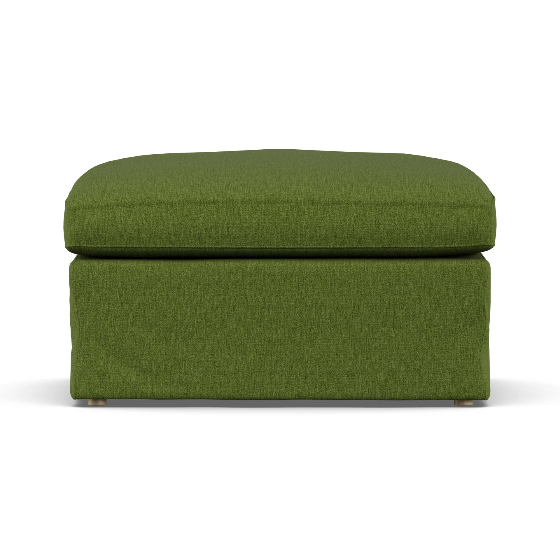 Linnevik pouf, Luiza Green 3975-rovere oliato bianco, con gonna 1898