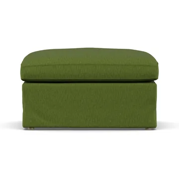 Linnevik pouf - Luiza Green 3975-rovere oliato bianco, con gonna - 1898