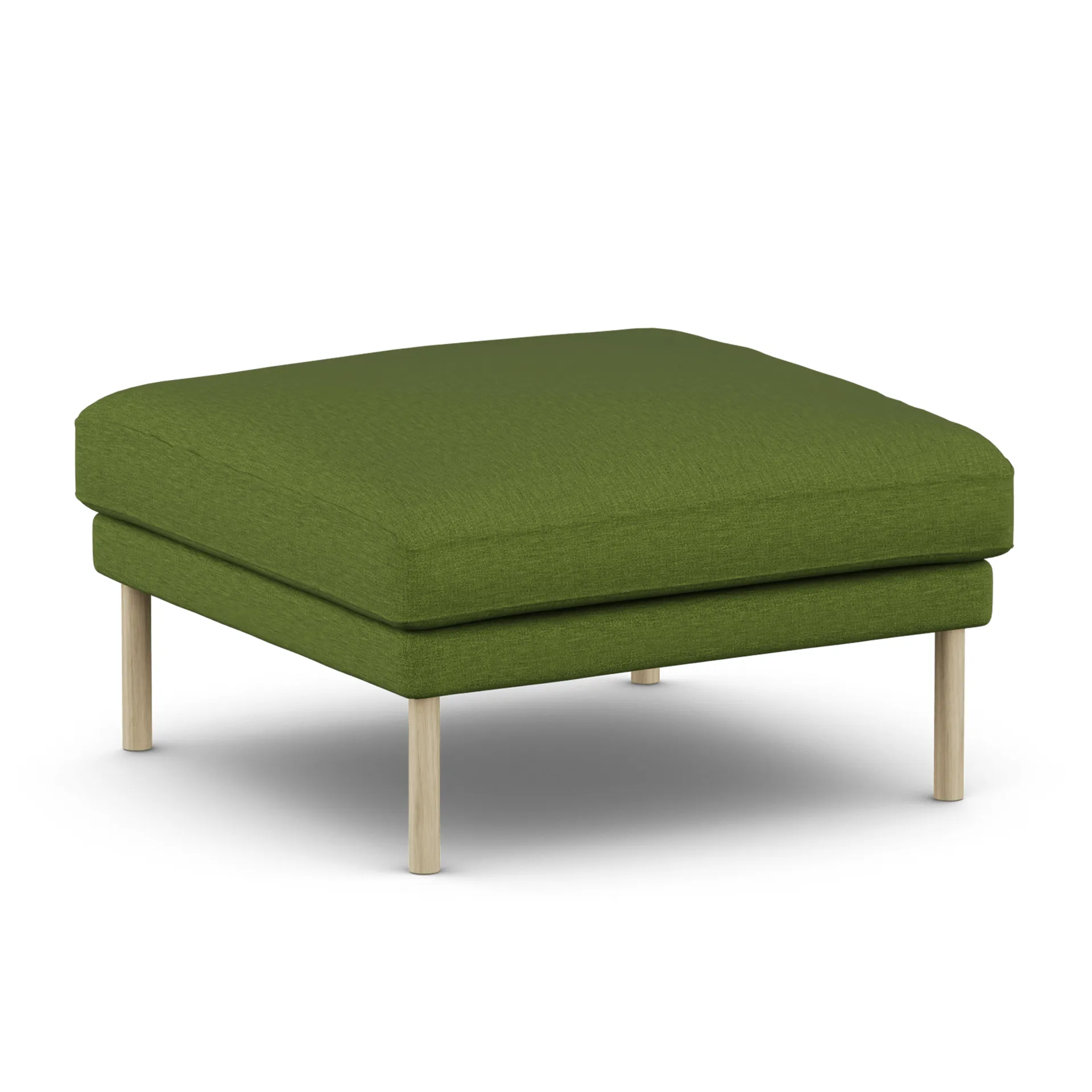 Linnevik pouf, Luiza Green 3975-rovere oliato bianco, senza gonna 1898