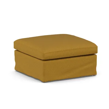 Linnevik pouf - Luiza Mustard 3972-rovere oliato bianco, con gonna - 1898