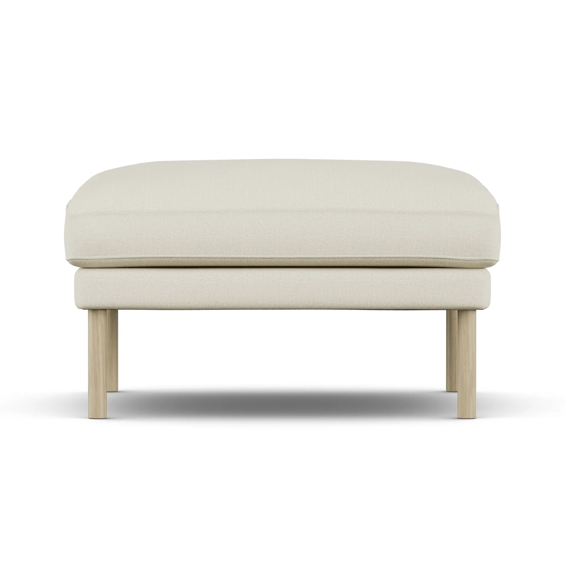 Linnevik pouf, Oslo Nature 1540-rovere oliato bianco, senza gonna 1898