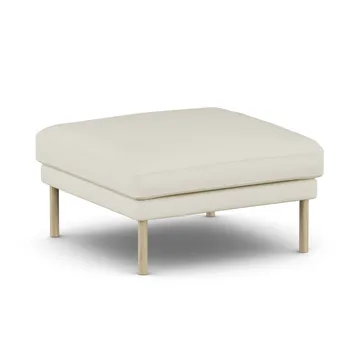 Linnevik pouf - Oslo Nature 1540-rovere oliato bianco, senza gonna - 1898