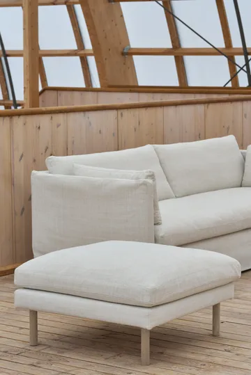 Linnevik pouf - Oslo Nature 1540-rovere oliato bianco, senza gonna - 1898