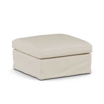 Linnevik pouf - Same Beige 6670-rovere oliato bianco, con gonna - 1898
