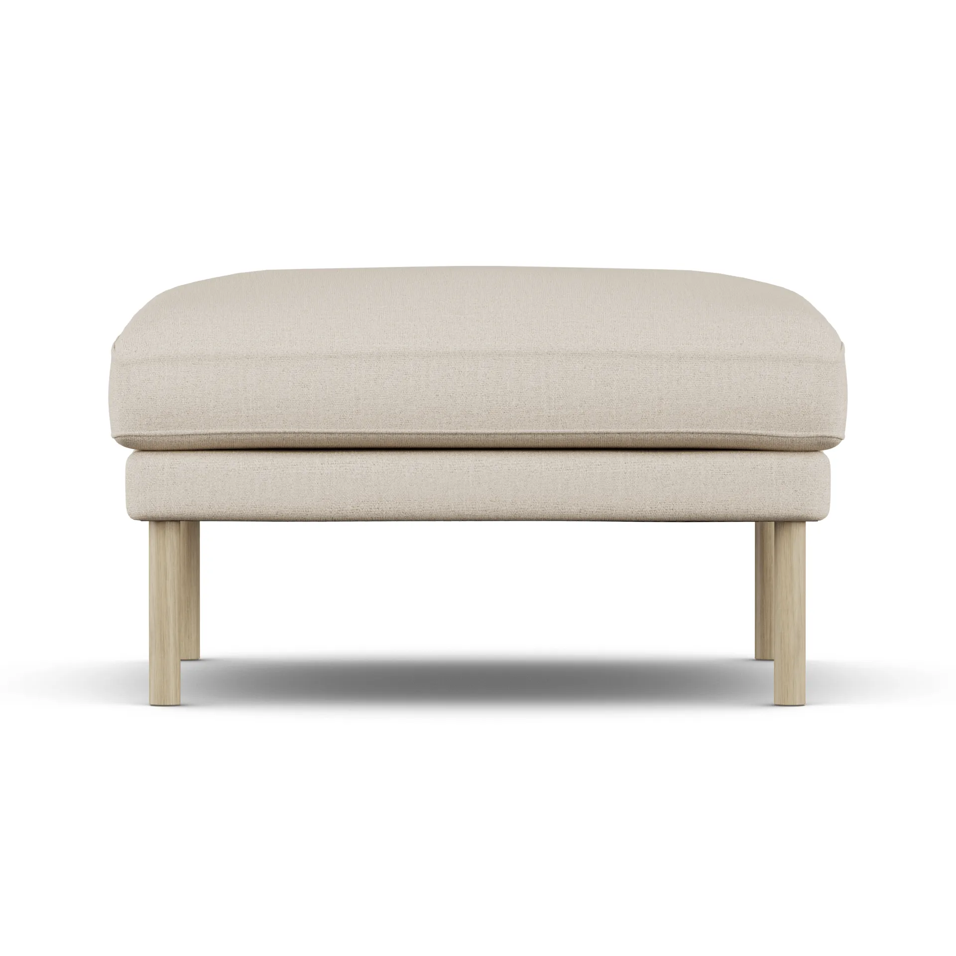 Linnevik pouf, Same Beige 6670-rovere oliato bianco, senza gonna 1898