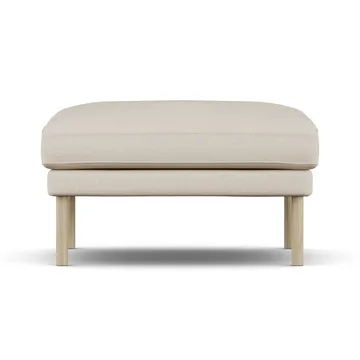 Linnevik pouf - Same Beige 6670-rovere oliato bianco, senza gonna - 1898