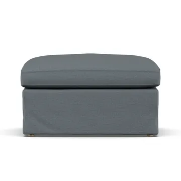 Linnevik pouf - Same Blue 6678-rovere oliato bianco, con gonna - 1898