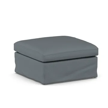 Linnevik pouf - Same Blue 6678-rovere oliato bianco, con gonna - 1898