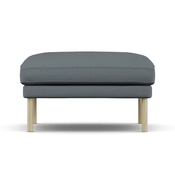 Linnevik pouf - Same Blue 6678-rovere oliato bianco, senza gonna - 1898