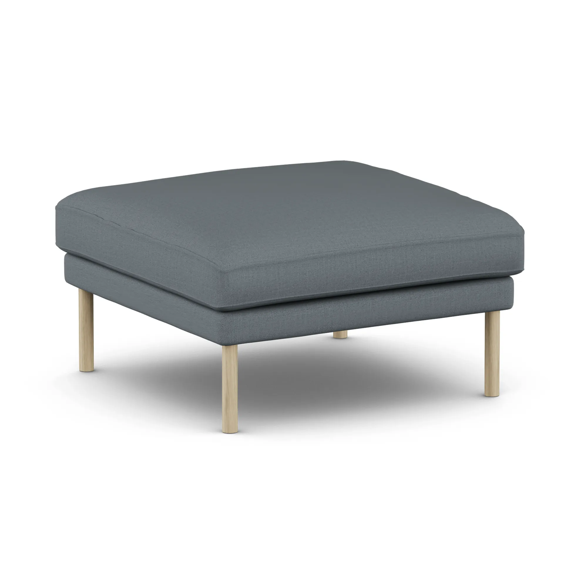 Linnevik pouf, Same Blue 6678-rovere oliato bianco, senza gonna 1898