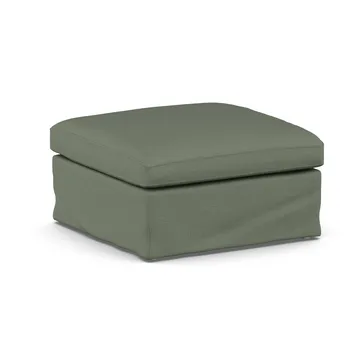 Linnevik pouf - Same Forest 6677-rovere oliato bianco, con gonna - 1898