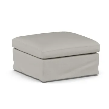 Linnevik pouf - Same Grey 6673-rovere oliato bianco, con gonna - 1898