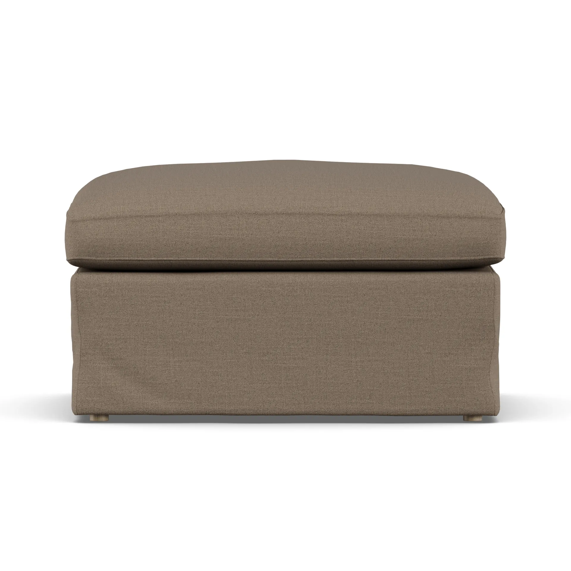 Linnevik pouf, Same Mole 6674-rovere oliato bianco, con gonna 1898