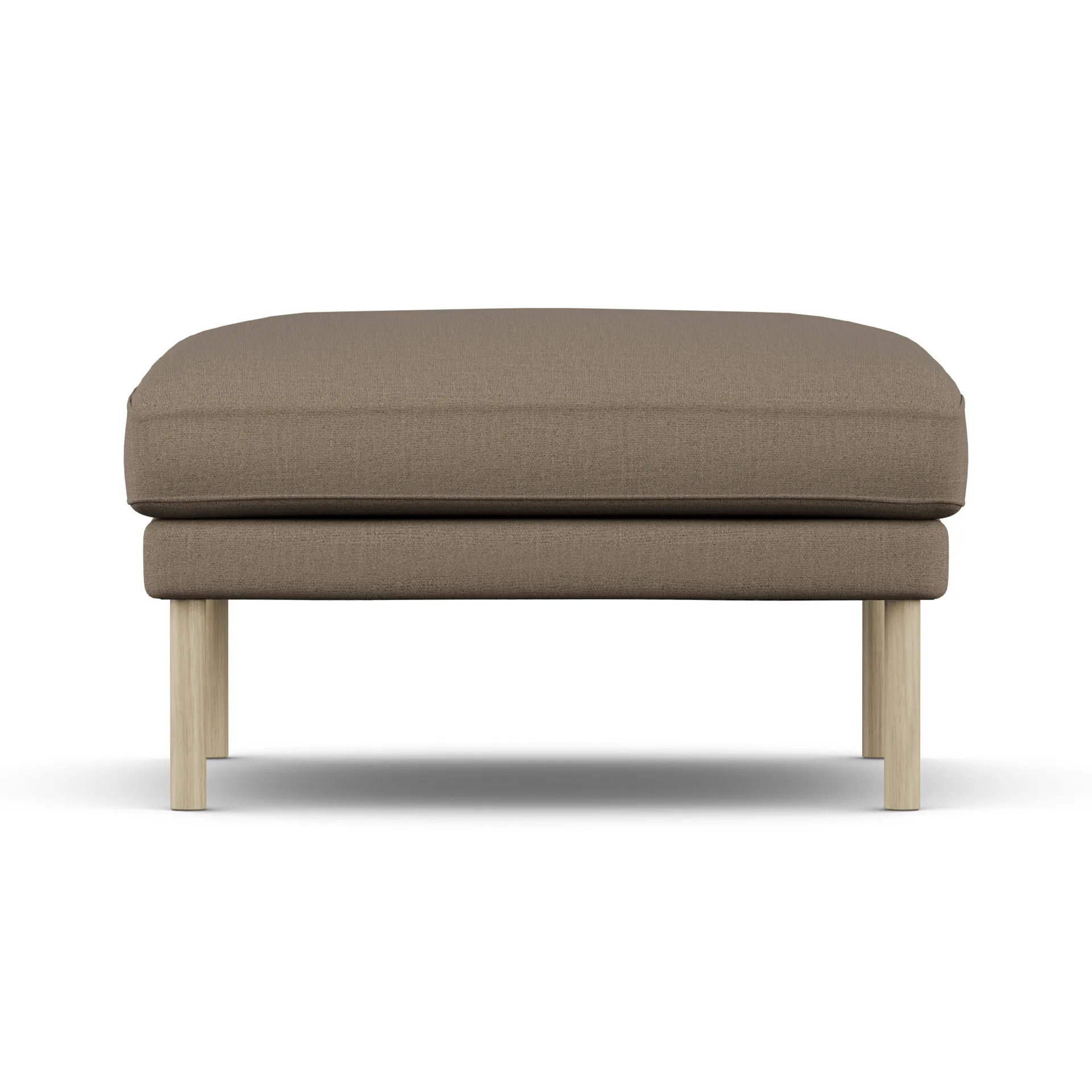 Linnevik pouf, Same Mole 6674-rovere oliato bianco, senza gonna 1898