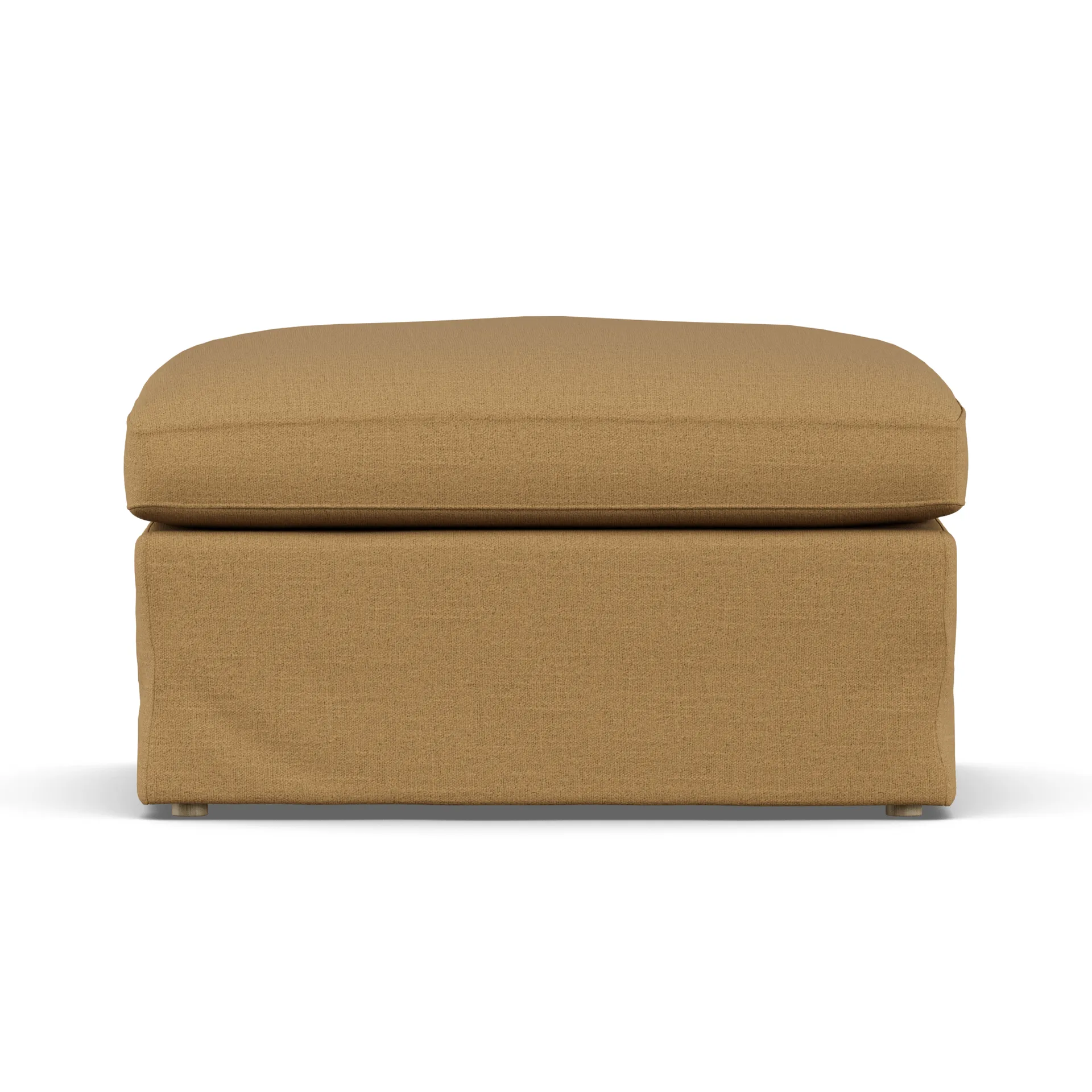 Linnevik pouf, Same Ochre 6676-rovere oliato bianco, con gonna 1898