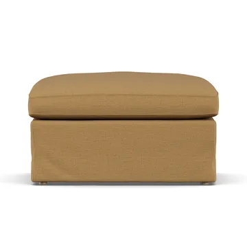 Linnevik pouf - Same Ochre 6676-rovere oliato bianco, con gonna - 1898