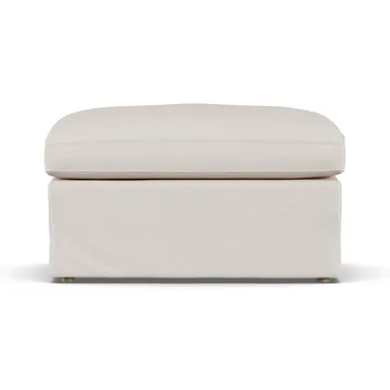 Linnevik pouf - Same Off White 6671-rovere oliato bianco, con gonna - 1898