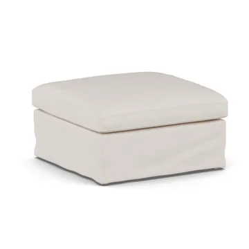 Linnevik pouf - Same Off White 6671-rovere oliato bianco, con gonna - 1898