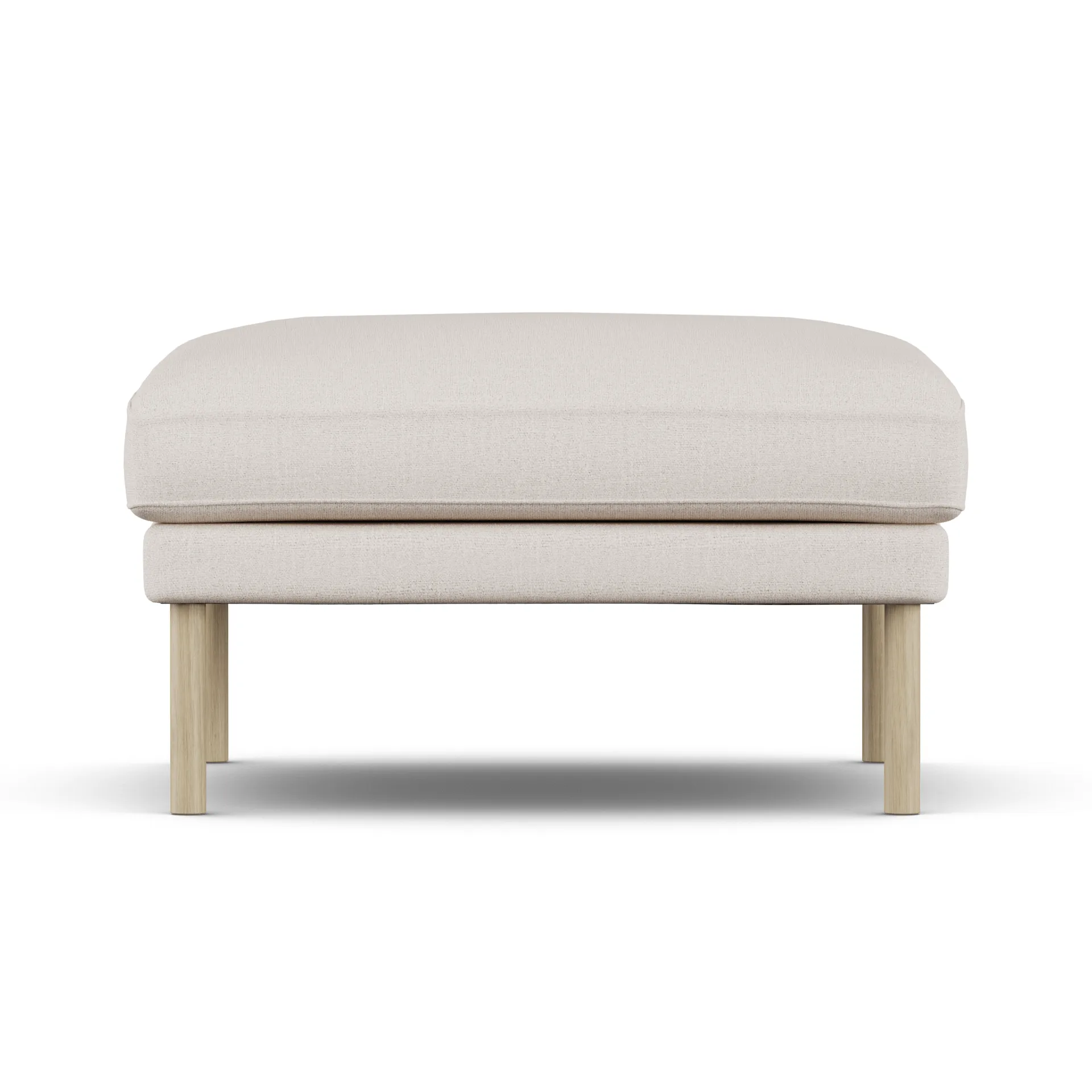 Linnevik pouf, Same Off White 6671-rovere oliato bianco, senza gonna 1898