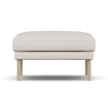 Linnevik pouf - Same Off White 6671-rovere oliato bianco, senza gonna - 1898